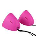 Pikkukuva 5 / 6: SADA Mini Stereo Bass USB 2.0 -kaksoiskauttimet, subwoofer-kaiutin, matkapuhelin, kannettava tietokone, PC, vaaleanpunainen