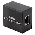 Miniatyrbillede 3 af 7: Ethernet Splitter RJ45 Netværksadapter Splitter En til To Splitter