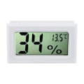 Miniatyrbild 2 av 7: Mini elektronisk reptiltermometer och hygrometer med inbyggd sond LCD-display vit
