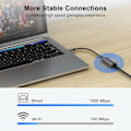Miniatyrbillede 2 af 7: USB C til Ethernet-adapter, Type-C til RJ45 Gigabit Ethernet USB C til 10/100/1000 Gigabit Ethernet LAN-netværksadapter til iPhone 15 Pro Max