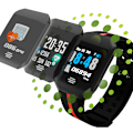 Miniatyrbillede 4 af 7: Farve skærm vandtæt smart armbånd fitness blodtryk hjertefrekvens recorder