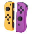 Miniatyrbild 3 av 7: För Joycon spelkonsol trådlös Bluetooth Gamepad höger vänster (orange violett)