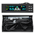 Miniatyrbilde 6 av 7: Datamaskin 3-vifters hastighetskontroll CPU/HDD/SYS temperaturkontroll LCD frontpanel 5.25in STW‑5023
