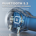 Pikkukuva 6 / 7: Bluetooth-langattomat avoimet korvanapit, luun johtamisen kuulokkeet, vedenpitävät, induktiokuulokkeet White