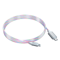 Miniatyrbild 1 av 5: iPhone-laddare, 3ft LED RGB-ljus, gradvis USB till Lightning snabbladdningskabel, stark koppartråd, flätad datasynkroniseringssladd