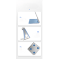 Miniatyrbilde 5 av 6: Magnetisk nettbrettstativ justerbart, universelt skrivebordsstativ, multivinkel aluminium nettbrettholder for telefoner, iPad, Samsung etc