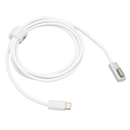 Miniatyrbild 4 av 7: Typ C till Magsafe-kabel 1,7 m vävtråd Typ C till Magsafe 1/2 adapter PD 100W laddningskabel för OS bärbar dator Typ C till Magsafe 1 L-huvud