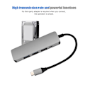 Miniatyrbild 6 av 7: 5 i 1 USB-C till 4-portars USB + för Android-utgångsport Multifunktionshubb Dockingstation
