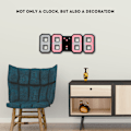 Miniatyrbillede 3 af 7: 3D LED Digital Væg Alarmur med 3 Lysstyrkeniveauer Snooze-funktion 12/24H Display 3-farver