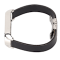 Pikkukuva 7 / 7: Vaihdettavat rannekkeet Xiaomi Mi Band 6 -älykelloon, rannekoru, lisävarusteet, musta ranneke, hopeinen kuori