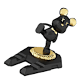 Miniatyrbillede 2 af 5: Sød bjørnetelefonholder innovativ multifunktionel bærbar Kung Fu bjørn skrivebords mobiltelefon tablet holder Black