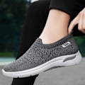 Miniatyrbild 5 av 5: Herr Mesh Sneakers Andas Bekväm Dämpning Vikningsresistent Mjuk Sula Stilig Herr Casual Skor Gray 41