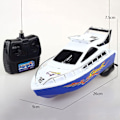 Miniatyrbild 5 av 5: 2,4 GHz RC Racingbåt Fjärrkontroll Speedbåt för Hobbyer Spelare Vuxen Kraftfull Dubbelmotor Hög Hastighet Vattenfarkost Pojke Hovercraft Modell Leksak Gåvor