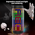 Pikkukuva 7 / 7: AEC Luminous Speaker Langaton Bluetooth-kaiutin LED-kannettava Boom Box Bass BQ-615PRO Musta