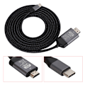 Pikkukuva 4 / 7: Type C - HDMI -kaapeli 4K60hz alumiinikuori punottu 2M USB C - HDTV MacBook Pro 15 ja 13 2017 / 2016