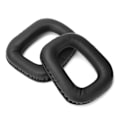 Miniatyrbillede 4 af 7: 2 stk. Hovedtelefon Ørepuder Kunstig Læder Svampebetræk Passer til Logitech G35 G930 G430 F450 Sort