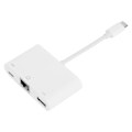 Pikkukuva 5 / 7: NK‑107TC Type‑C -sovitinmuunnin ulkoinen verkkokortti RJ45 100M Internet USB -kuulokemikrofoni