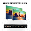 Miniatyrbild 3 av 7: 4K*2K 3x1 HDMI 3D UHD-växel Splitter Switcher ARC PIP SPDIF 3,5 mm med fjärrkontroll
