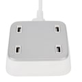 Miniatyrbilde 2 av 7: XBX07A 4-porters USB Hjemme AC Vegglader 4 USB 5A Lader Hvit