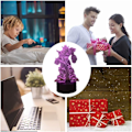 Miniatyrbilde 4 av 8: 3D LED nattlampe, tegneserie USB fjernkontroll soverom nattlampe, 7 farger gutter LED anime skrivebordslampe, barn tenåring belysning