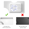 Miniatyrbild 4 av 5: Switch OLED-kylfläkt, Switch OLED-dockningsfläkt, Switch OLED-tillbehör - Vit