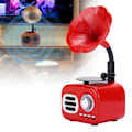 Pikkukuva 6 / 7: Mini Retro Bluetooth Smart -kaiutin, kannettava kaiutin, musiikkisoitin työpöydälle, kannettava tietokone, punainen