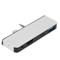 Pikkukuva 3 / 7: Cabledeconn alumiiniseos 4-in-1 -telakka 3,5 mm:n ääniaukolla Microsoft Surface Go -laitteelle