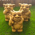 Miniatyrbilde 3 av 3: Toscano The Picc-a-Dilly Gargoyle Skulpturer - Medium Set