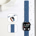 Pikkukuva 2 / 5: Silikonirannekkeet Apple Watch 38/40/41mm, säädettävä ranneke vahvalla magneettilukolla, suunniteltu iWatch Series 8 7 6 5 4 3 2 1 SE:lle