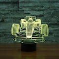 Miniatyrbild 7 av 7: Automatisk Färgbyte Färgglad Racingbil 3D Illusion LED Nattlampa Smart Touch USB Bordlampa