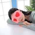 Miniatyrbild 3 av 5: Sovmask 2st Söt Ögonmask Söt Nattbindel Ögonmask Flickor Sovmask Sovmask Ansiktsmask Hjärtformad Is-påse Sl
