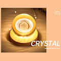 Miniatyrbillede 2 af 7: 3D Saturn Krystal Kugle Natlys til Børn Glas Kugle Natlampe Crsytal Kugle Saturn LED Galakse Planet Natlys Soveværelse Dekoration Kugle 2.94in