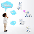 Miniatyrbillede 3 af 8: Smart interaktiv robot hundelegetøj til børn med stemme- og berøringsstyring Dansende kæledyr RC dyre legetøj til drenge og piger Realistisk mini kæledyr hund robot simulator