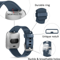 Miniatyrbillede 2 af 6: Den smarte urrem er kompatibel med Fitbit versa Smartwatch, versa 2 og versa Lite se ure til kvinder og mænd（ Slate Blue-S）