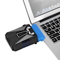 Miniatyrbillede 3 af 7: 5V Mini Air Extracting USB Laptop Notebook Cooler Cooling Fan