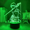 Miniatyrbillede 4 af 7: Attack On Titan til børneværelset - Natlampe med 3D-effekt - Anime 3D Optisk Illusion Natlys PXJD