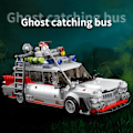 Miniatyrbild 5 av 7: ecto 1 spökbilsbyggblockset för vuxna 636 delar, leksaksset för barn pojkar jul halloween tacksägelse