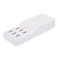 Miniatyrbilde 3 av 7: 60W DC5V3.5A Utgang 6 Port USB Desktop Lader med Hvit Slank Kropp for Hjemmemiljø(  )