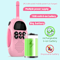 Miniatyrbild 5 av 8: Walkie Talkies för barn Uppladdningsbara 1500Mah Lång räckvidd Walkie Talkie för pojkar flickor, med 22 kanaler 2-vägs radio och LCD-skärm, leksaker present, 2 st