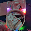 Miniatyrbilde 9 av 9: Bluetooth-hodetelefoner for barn, søte ørekatteøre LED-lys oppfellbare hodetelefoner Stereo Over Ear med mikrofon/TF-kort Trådløse hodetelefoner for iPho PIink