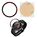 Pikkukuva 6 / 6: Metallinen suojarengas koristeellinen kehys Samsung S3 Galaxy Watch 46mm (musta punainen)