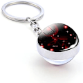 Miniatyrbillede 2 af 5: Zodiac 12 Constellation Glow In The Dark Kreativ Galaxy nøglering Cancer-1