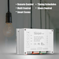 Miniatyrbillede 2 af 7: 4-kanals montering Smart Home WiFi-stikkontaktmodul Timer AC 90-250V til Android/iOS-telefon