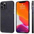 Pikkukuva 1 / 5: FOR iPhone 12promax için Aramid Fiber  Kılıf, Karbon Kaplamalı Geçmeli Arka Kapak siyah