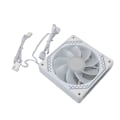 Miniatyrbild 7 av 7: 120mm chassifläkt ARGB chassifläkt 5V 3-stifts ARGB LED kylfläkt för CPU-kylare CPU vattenkylare dator omvänd blad vit
