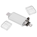 Pikkukuva 3 / 5: USB2.0 Type C Micro USB vedenpitävä U-levy Flash-asema puhelimeen PC hopea 8GB