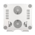 Miniatyrbild 5 av 7: Aluminiumlegering Laptopstativ med 2 Kylfläktar Fällbart Justerbart Laptop Kylstativ för 10 till 17,3 tum Bärbara datorer Silver