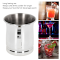 Miniatyrbillede 6 af 7: 400 ml rustfrit rustfrit cocktailkrus i rustfrit stål til barudstyr til hjemmet, kontoret og skolen Classic Silver