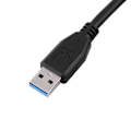 Pikkukuva 3 / 7: 1,8 m USB 3.0 -tyyppi A -uros B -uros -datakaapeli tulostimelle, skannerille, suuri nopeus, musta, uusi