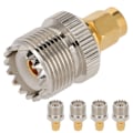 Miniatyrbilde 5 av 7: 5 stk SMA hann til UHF hunn adapter/konverter PL259 SO239 for sikre tilkoblinger